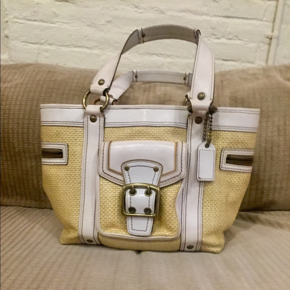 Straw legacy tote bag.